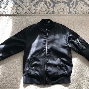 Satin bomber jacket